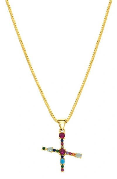 Adornia Cz Initial Pendant Necklace In Gold-x