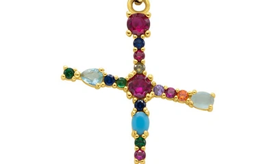 Adornia Cz Initial Pendant Necklace In Gold-x