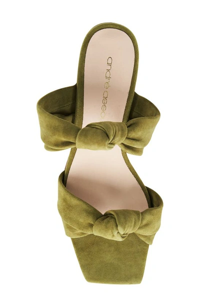 Andre Assous Darling Block Heel Sandal In Sage