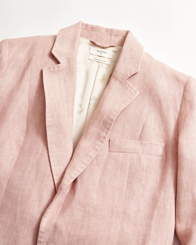 Billy Reid Single Breasted Blazer In Pink Salt
