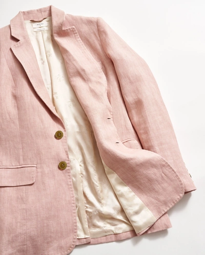 Billy Reid Single Breasted Blazer In Pink Salt