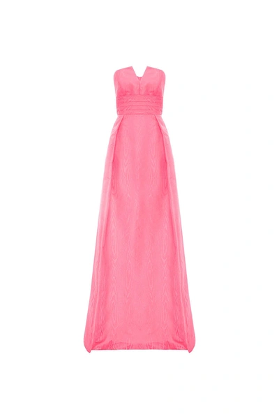 Shop Rebecca Vallance Carmelita Strapless Gown Pink