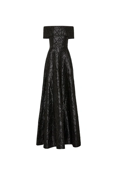 Shop Rebecca Vallance Colette Off Shoulder Gown