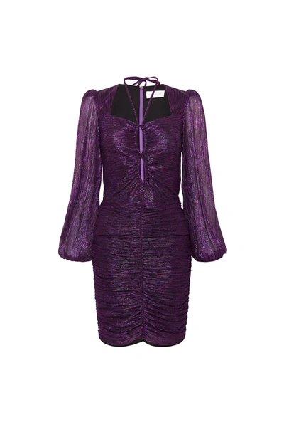 Shop Rebecca Vallance Leonie Ruched Mini Dress