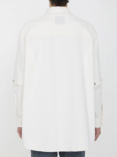 Shop Off-white 90s Logo Overshirt In White