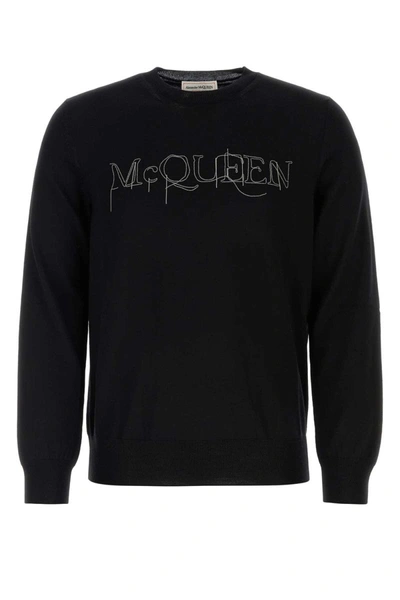 Shop Alexander Mcqueen Knitwear In Black