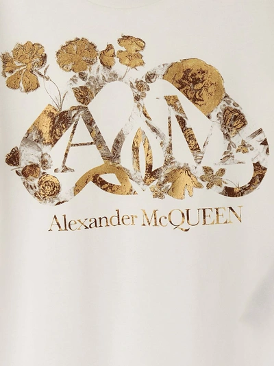 Shop Alexander Mcqueen 'cut And Sew' T-shirt In White