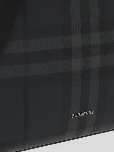 Shop Burberry Bags In Charcoal