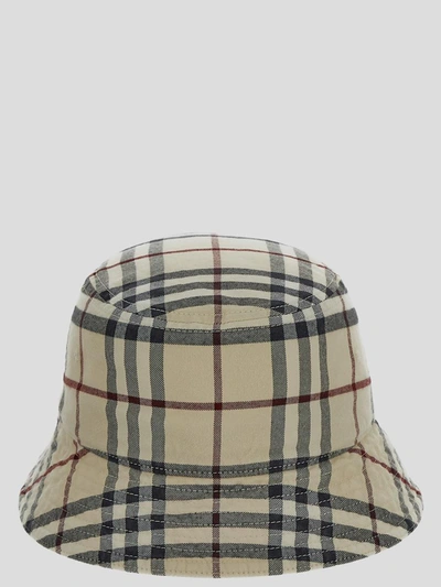 Shop Burberry Hat In Stone