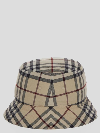 Shop Burberry Hat In Stone