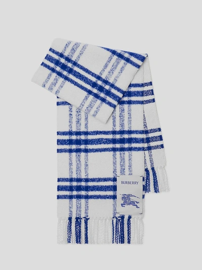 Shop Burberry Scarf In Knight