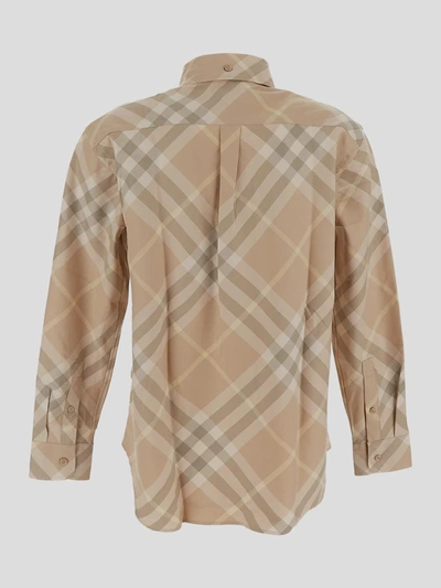 Shop Burberry Shirt In Flax