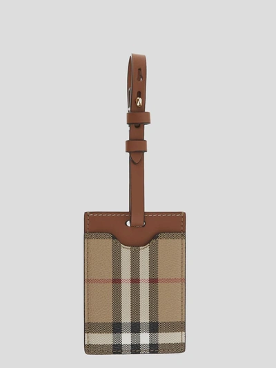 Shop Burberry Tag In Beige