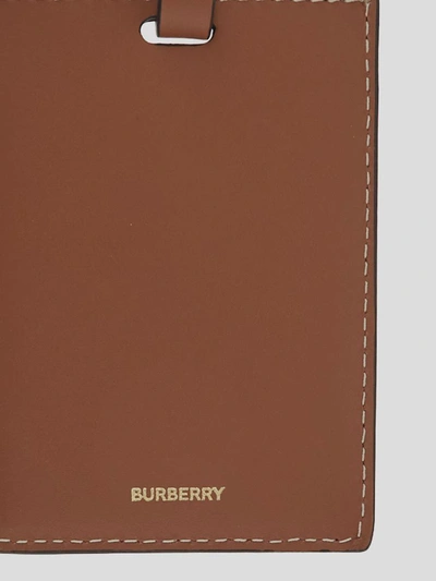 Shop Burberry Tag In Beige