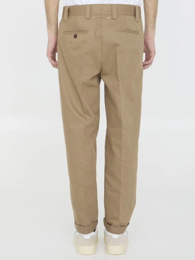 Shop Golden Goose Chino Pants In Green