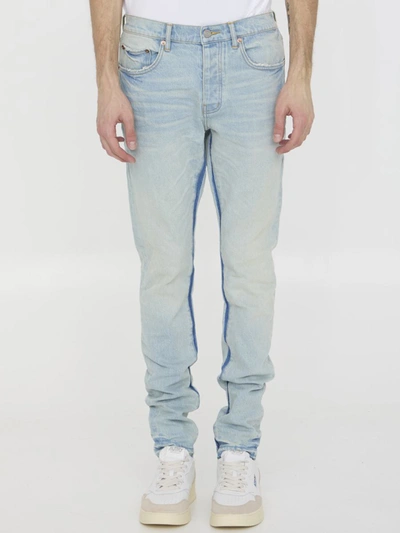 Shop Purple Brand Denim Slim Jeans In Blue