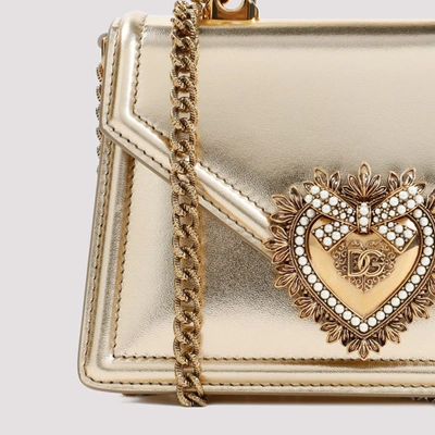 Shop Dolce & Gabbana Small Devotion Shoulder Bag In Grey