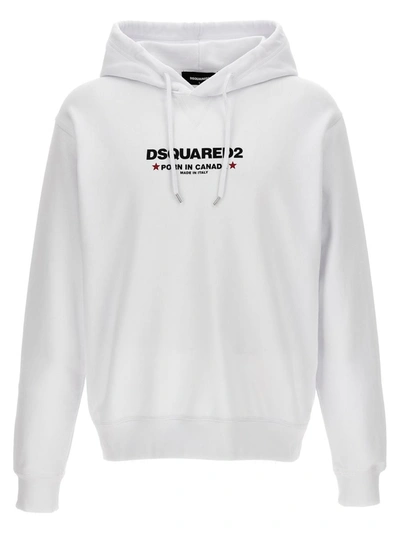 Shop Dsquared2 'porn In Canada' Hoodie In White