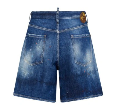 Shop Dsquared2 Bermuda Shorts In Blue