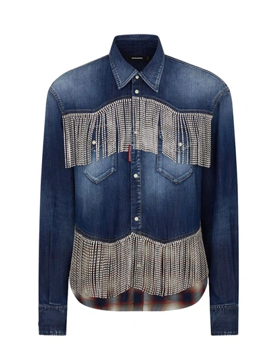 Shop Dsquared2 Shirts Blue In 470