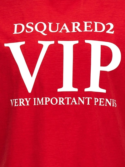 Shop Dsquared2 'vip' T-shirt In Red