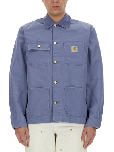 Shop Carhartt Wip Jacket "michigan" In Blue