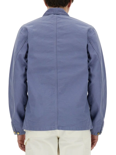 Shop Carhartt Wip Jacket "michigan" In Blue