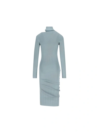 Shop Fendi Dresses In Pale Blue