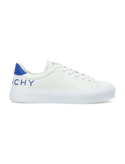 Shop Givenchy City Sport Sneakers In White/blue