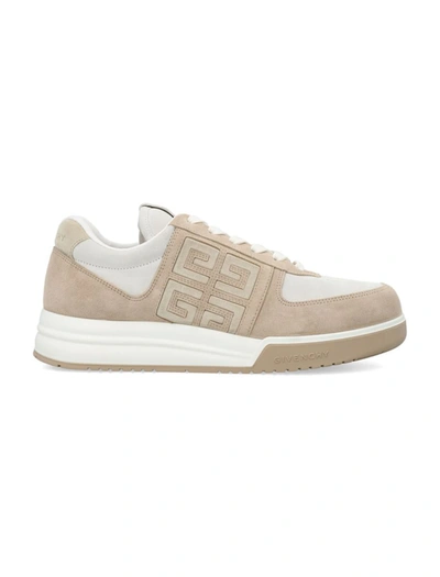 Shop Givenchy G4 Low Sneakers In Beige/white