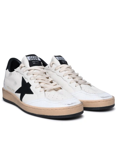 Shop Golden Goose 'ball Star' White Leather Sneakers