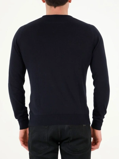 John Smedley Hatfield Long Sleeves Crewneck Pullover In Blue