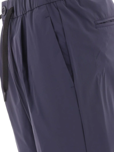 Shop Herno Ultralight Laminar Trousers In Blue