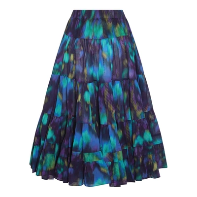 Shop Isabel Marant Étoile Marant Etoile Skirts In Blu/green