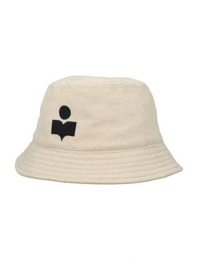 Shop Isabel Marant Haley Bucket Hat In Ecru/black