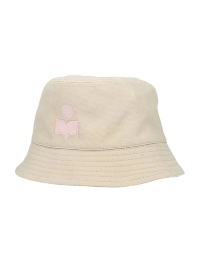 Shop Isabel Marant Haley Bucket Hat In Ecru/light Pink