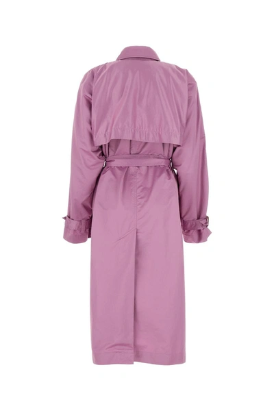Shop Isabel Marant Trench In Lilac