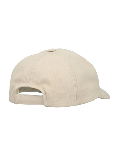 Shop Isabel Marant Tyron Cap In Ecru/light Bleu