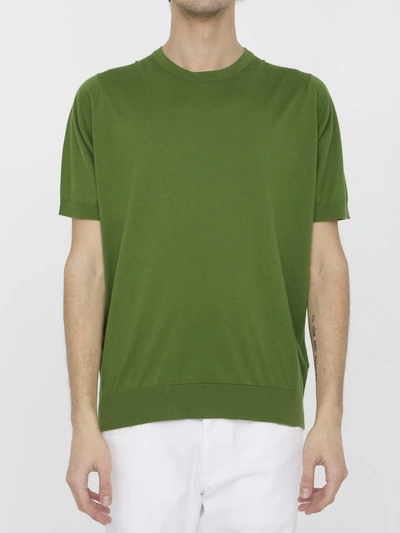 Shop John Smedley Kempton T-shirt In Green