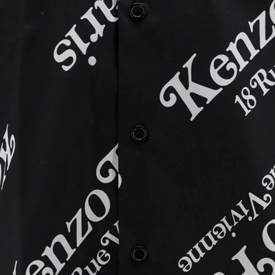 Shop Kenzo Monogram Shirt In Black