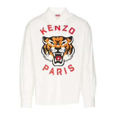 Shop Kenzo Lucky Tiger Shirt In 01
