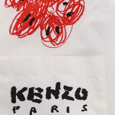 Shop Kenzo Drawn Varsity Shirt In 01