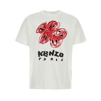 Shop Kenzo Drawn Varsity T-shirt In 02