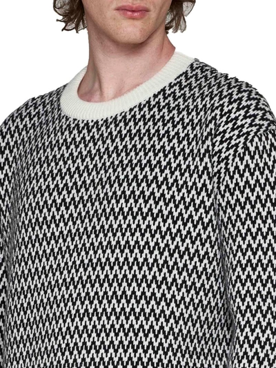 Shop Lanvin Sweaters In Black/ecru
