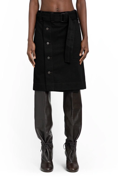 Shop Lemaire Skirts In Black