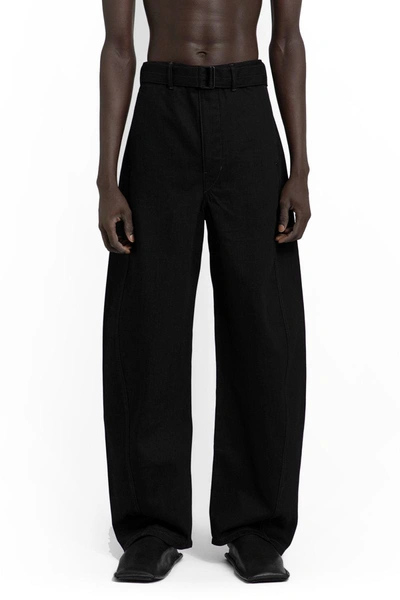 Shop Lemaire Trousers In Black