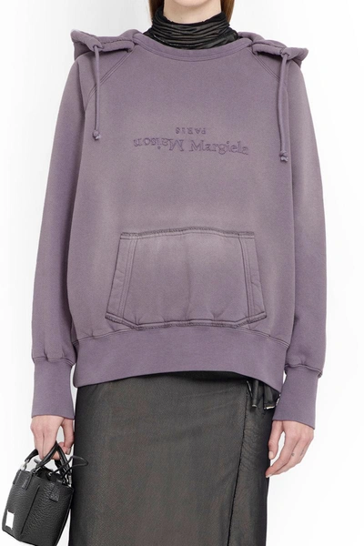 Shop Maison Margiela Sweatshirts In Purple