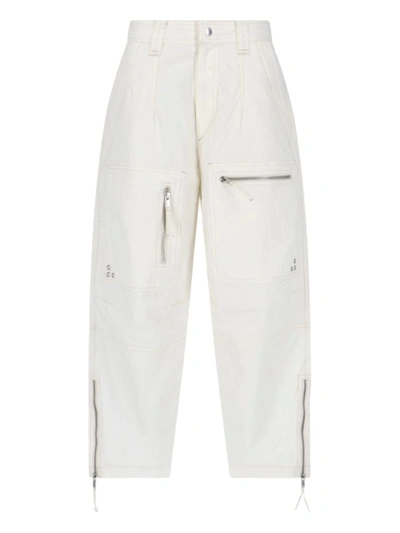 Shop Isabel Marant Étoile Marant Etoile Trousers In Beige