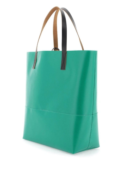 Shop Marni Tribeca Tote Bag In Green