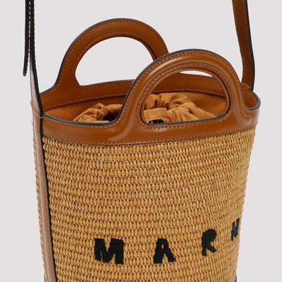 Shop Marni Small Tropicalia Bucket  Bags In Brown